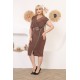 Short brown evening dress