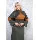 Green two-piece casual/evening dress with Ottoman detail