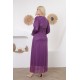 Casual/evening dresses with a soft mauve detail