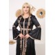 Royal dress with Ottoman details, two-piece, black