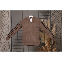 Brown wool jacket for children