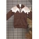 Brown wool jacket for children