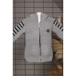 Gray wool jacket for children