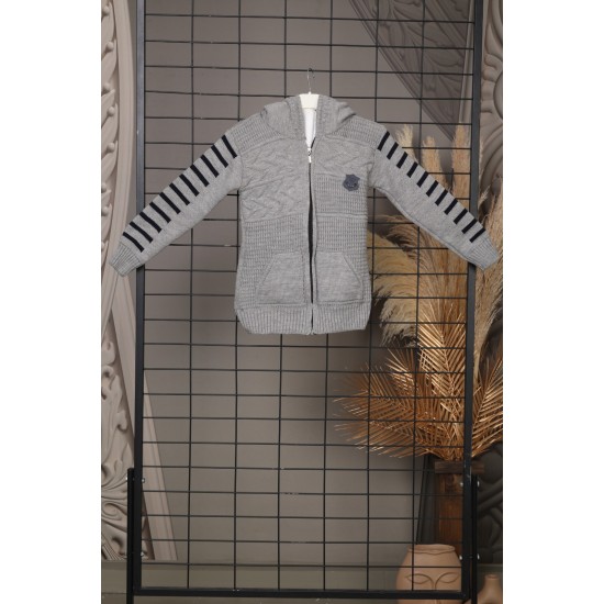 Gray wool jacket for children