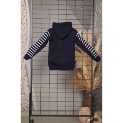 Children's wool jacket, navy blue