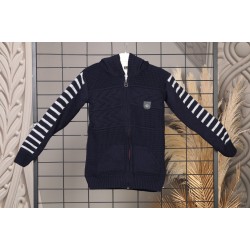 Children's wool jacket, navy blue