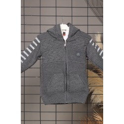 Dark gray children's wool jacket