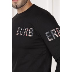 Men's black sweatshirt with cool Burb logo