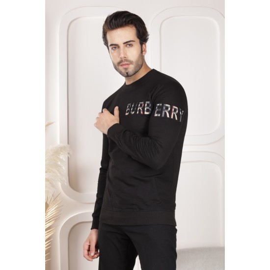 Men's black sweatshirt with cool Burb logo