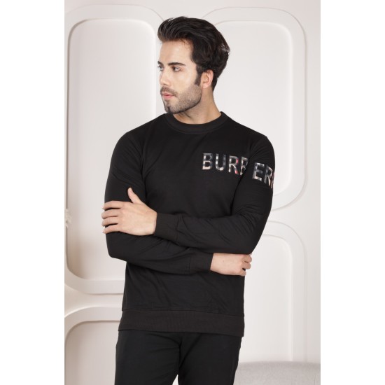 Men's black sweatshirt with cool Burb logo