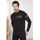 Men's black sweatshirt with cool Burb logo