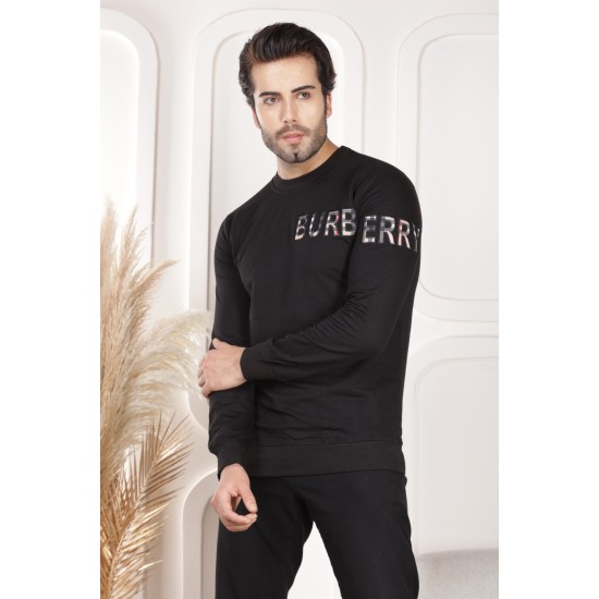 Men's black sweatshirt with cool Burb logo