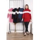 High collar wool sweater