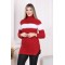 High collar wool sweater