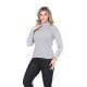 Gray turtleneck wool sweater