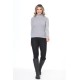 Gray turtleneck wool sweater