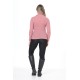 Pink turtleneck wool sweater