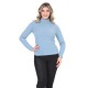 Blue turtleneck wool sweater