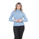 Blue turtleneck wool sweater