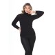 Black turtleneck wool sweater