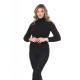 Black turtleneck wool sweater