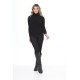 Black turtleneck wool sweater